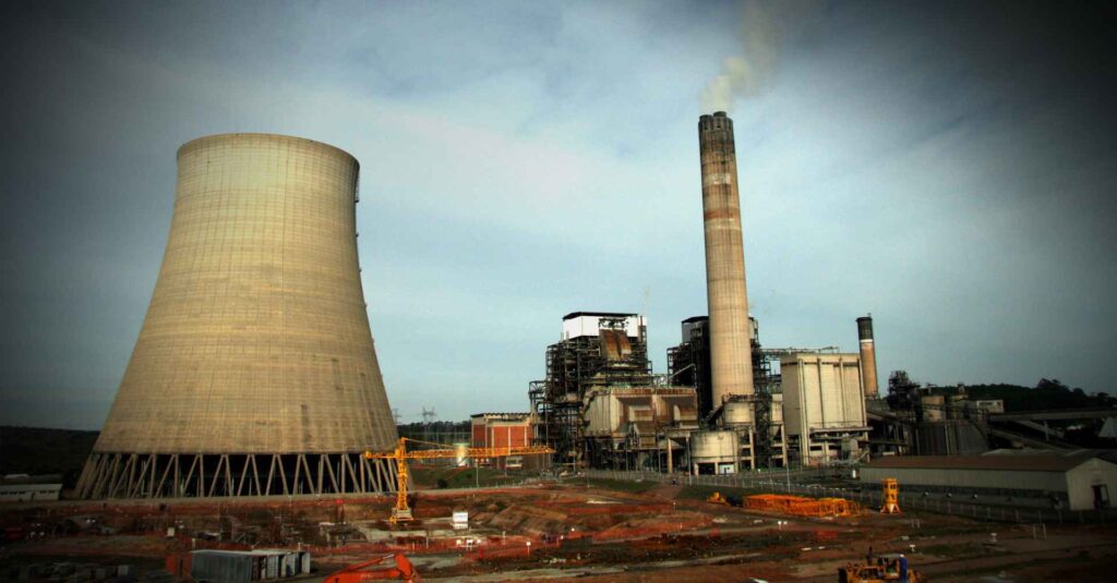 Usina de energia termelétrica Candiota III no Rio Grande do Sul