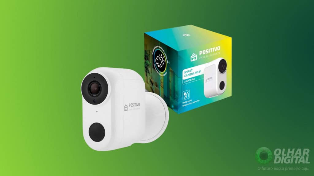 Smart Câmera Wi-Fi com Bateria Positivo Casa Inteligente