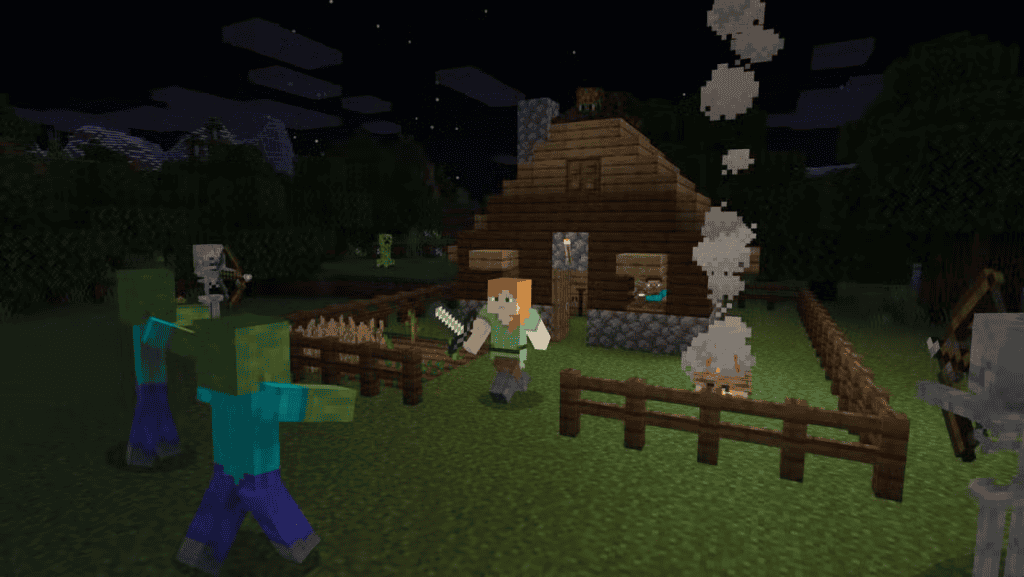 cena do jogo Minecraft