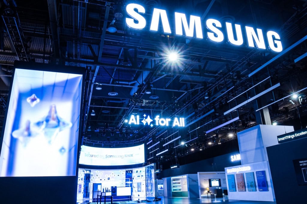 Estande da Samsung em um evento