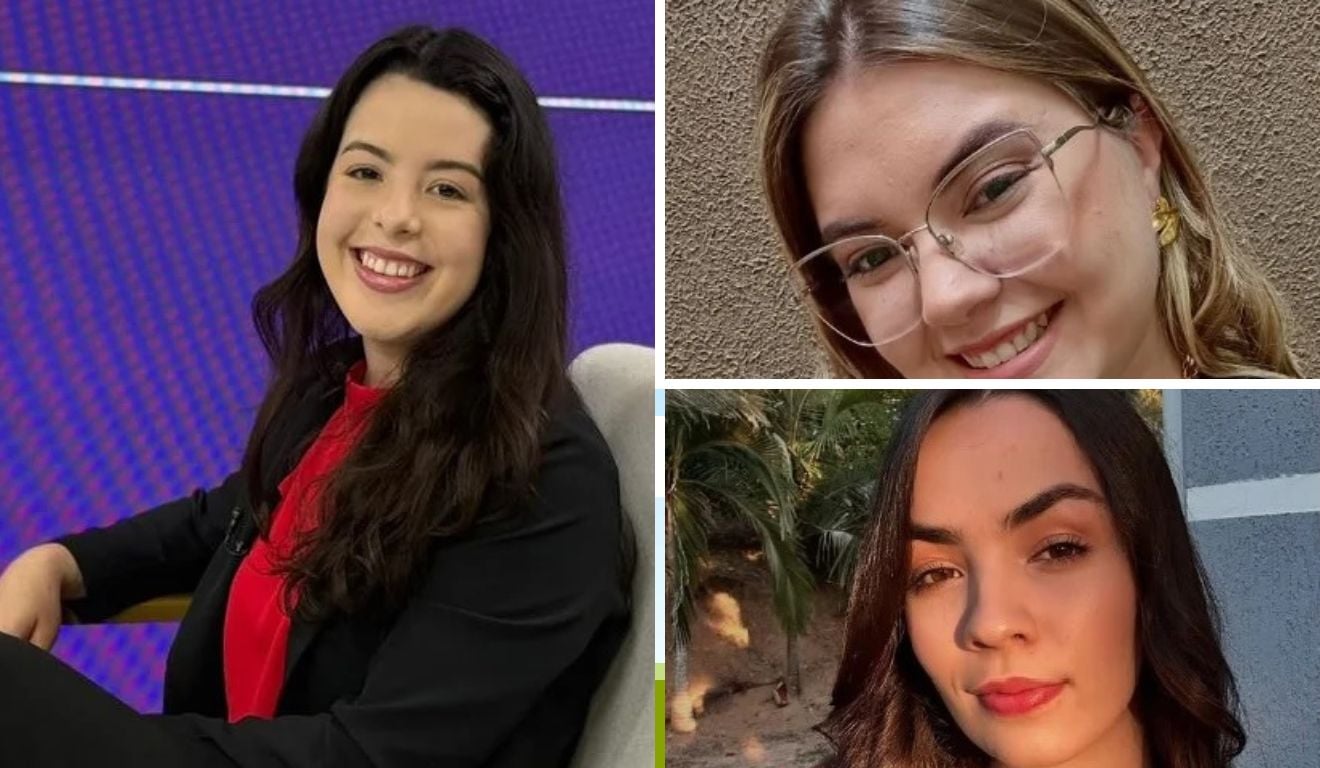 Silvia Beltrame, Larissa Pagani de Morais e Amanda Gorrosterrazú (do alto à dir., em sentido horário)