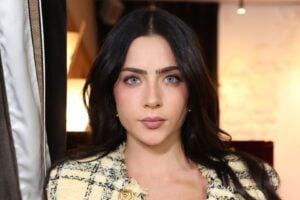 Jade Picon no evento do Shopping Cidade Jardim no restaurante L’Avenue, em Paris