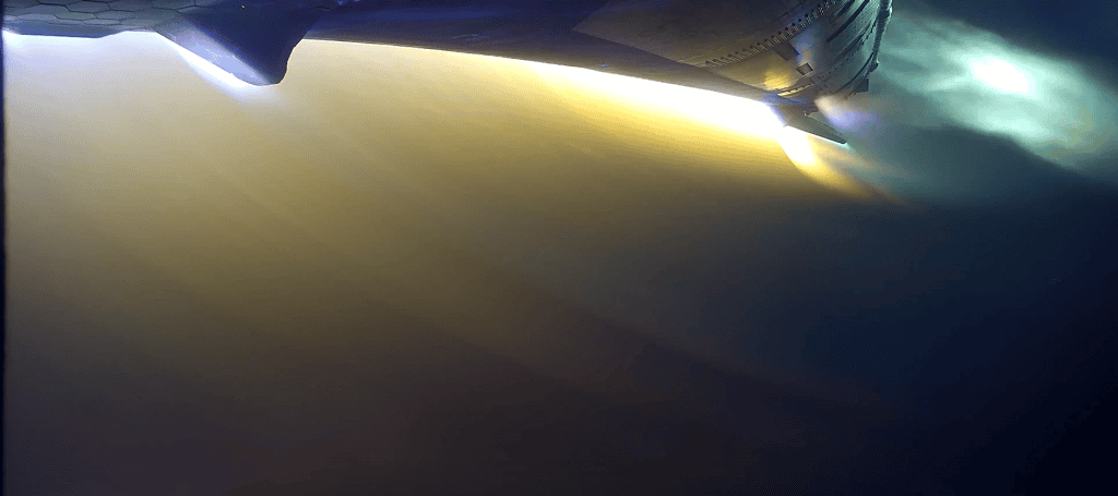 Momento de reentrada da espaçonave