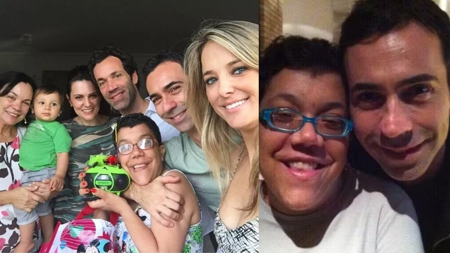 César Tralli, sua irmã Gabriela e familiares César Tralli, sua irmã Gabriela e familiares