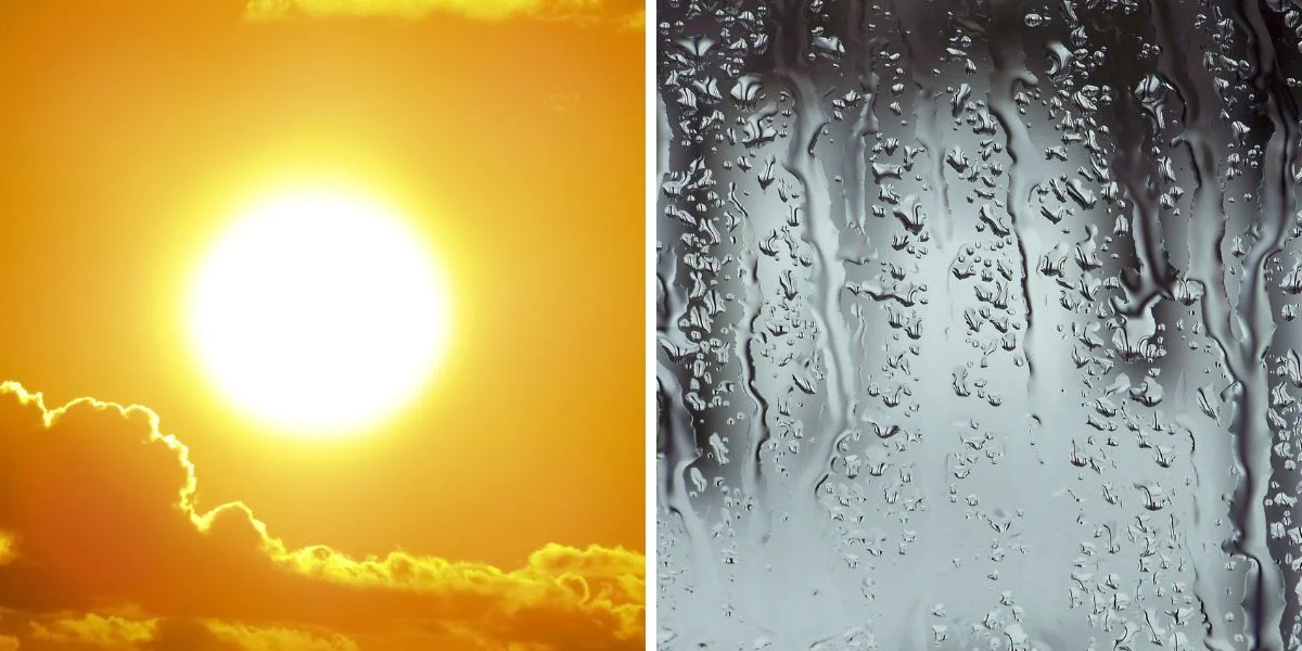 Chuva; calor