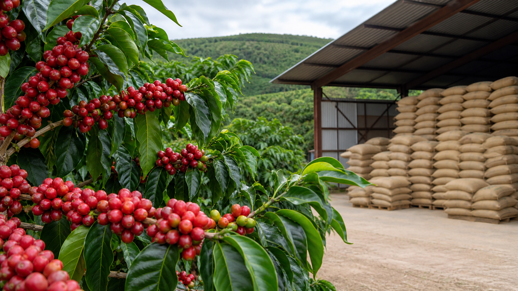 Produção mundial de café deve bater recorde de 189,7 milhões de sacas em 2026/27