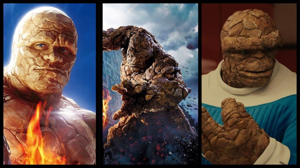 personagem COISA dos três últimos filmes do quarteto fantástico