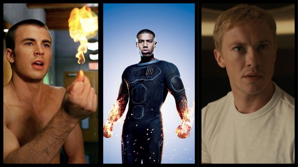 johnny storm / tocha humana dos três últimos filmes do quarteto fantástico