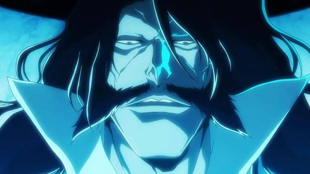 imagem mostra a imagem do personagem yhwach do anime bleach