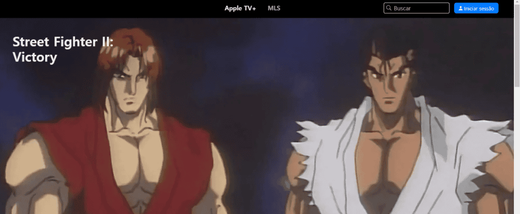 Captura de tela da Apple TV