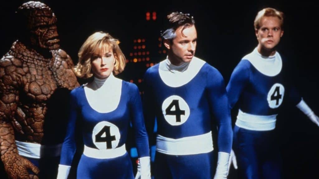 imagem mostra o elenco do quarteto fantástico de 1994