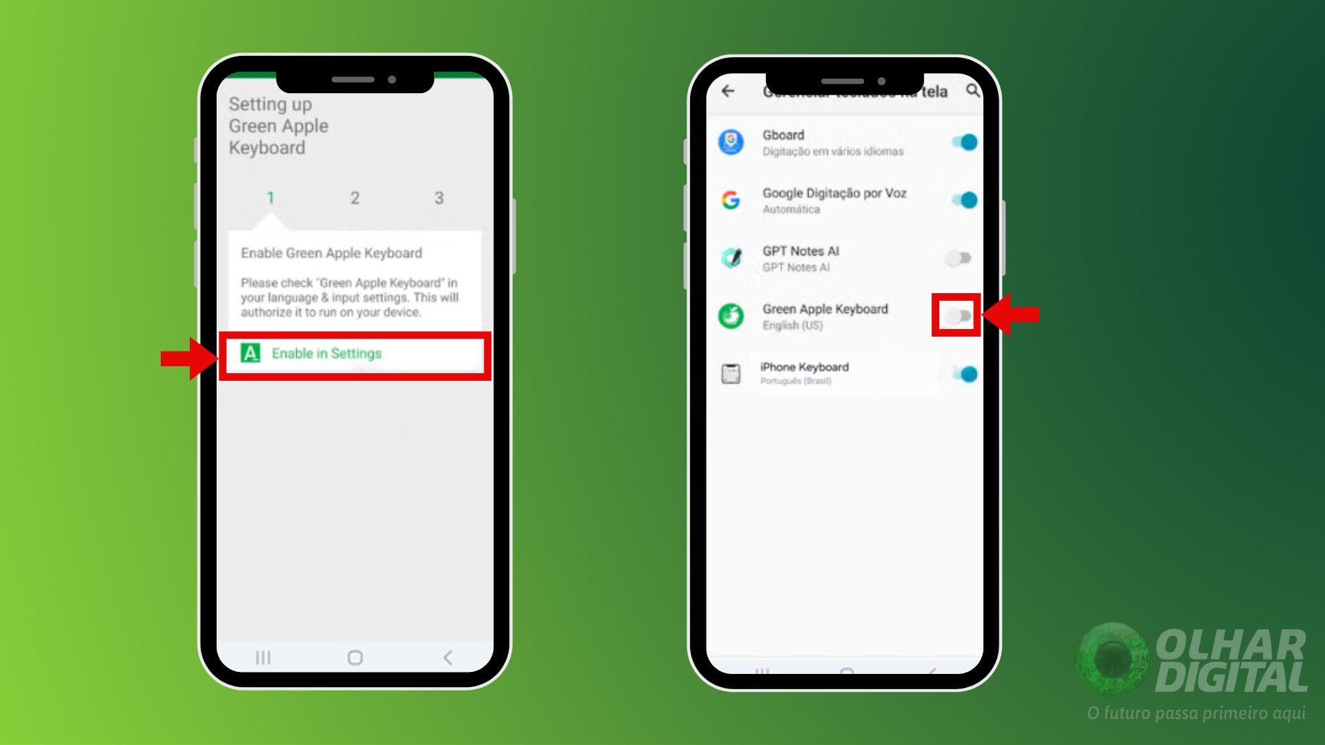 Passo 1 para instalar o teclado do iPhone com emojis no Android