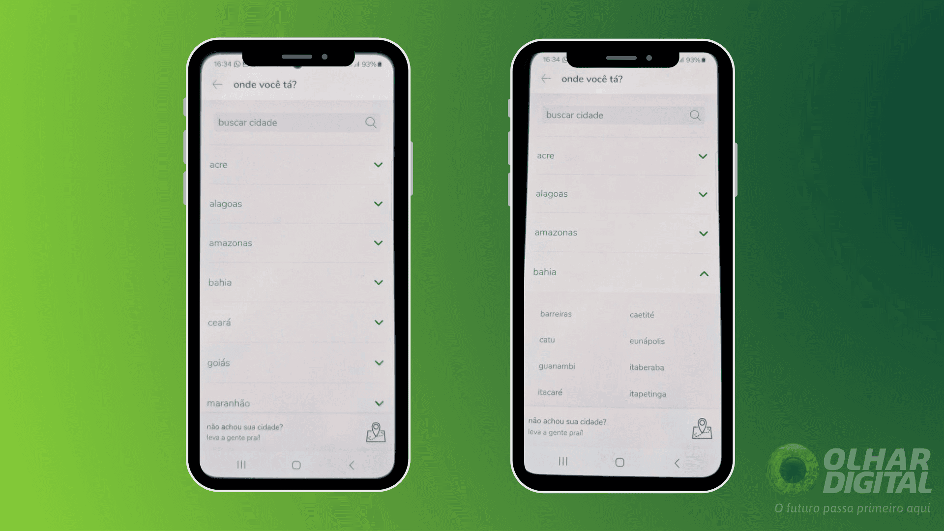 Passo 2 para criar conta no aiqfome