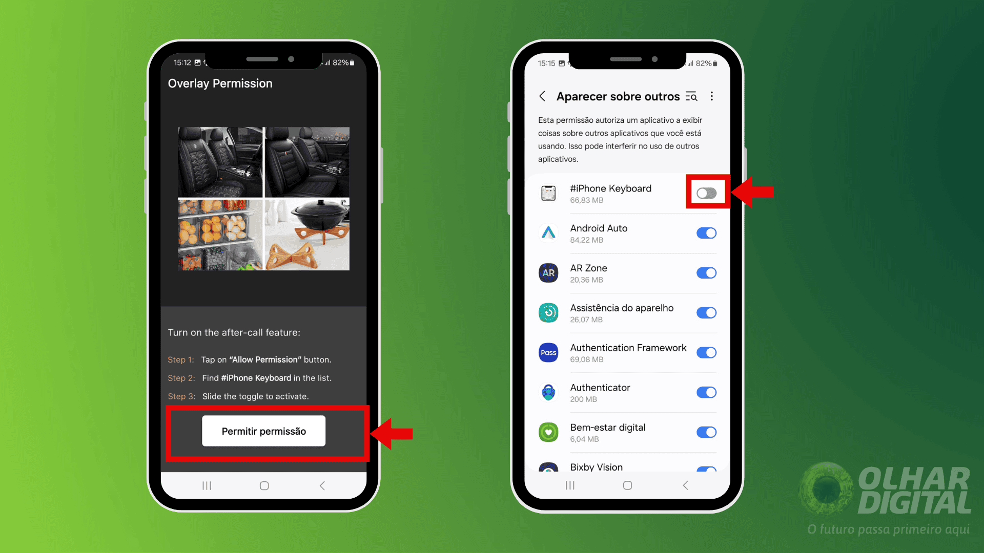 Passo 3 para instalar o iPhone Keyboard