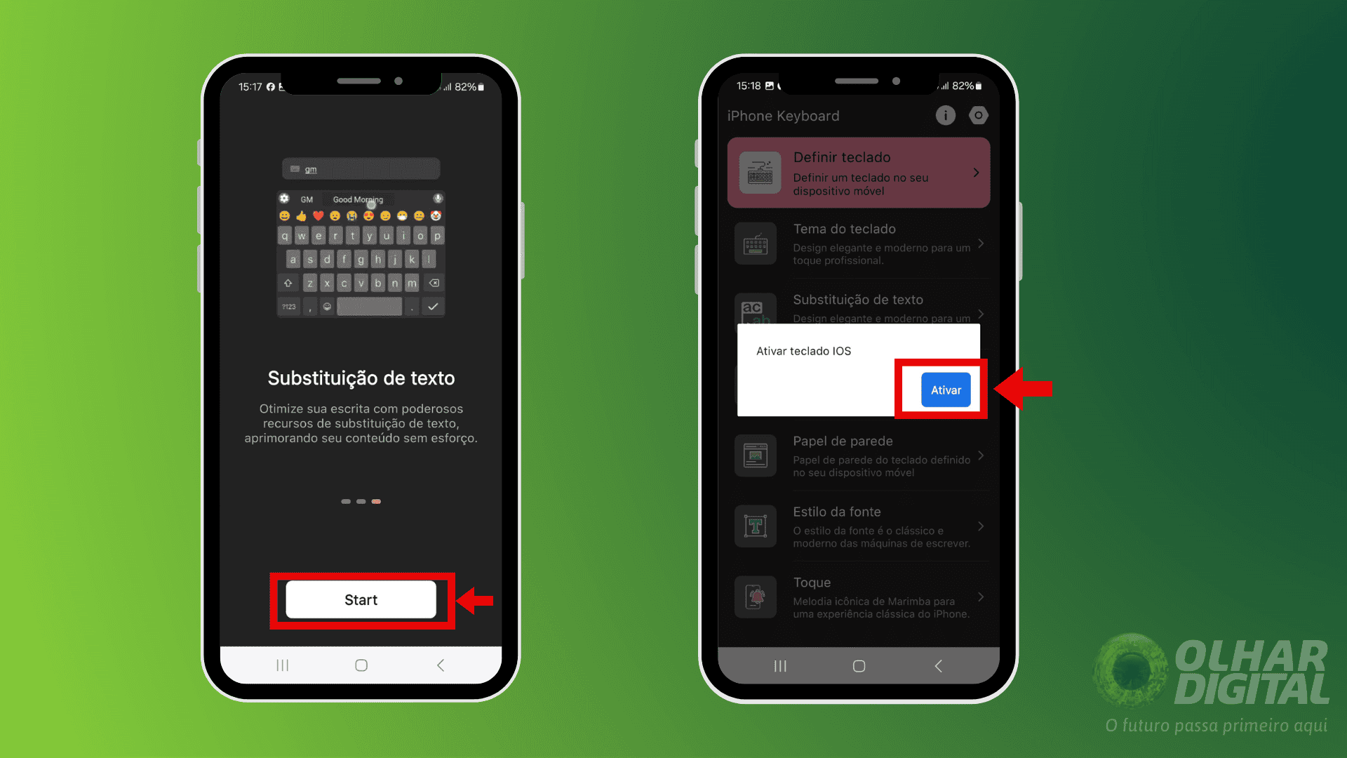 Passo 4 para instalar o iPhone Keyboard