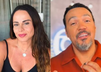 Viviane Araújo se irrita com opiniões após cena de beijo com Belo