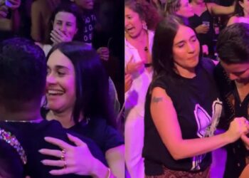 Vídeo: Alessandra Negrini cai na dança em festa de ministra