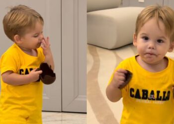 Vídeo: filho de Virginia encanta ao saborear ovo de Páscoa