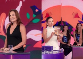 Laura Muller estreia no Programa Silvio Santos e vira assunto