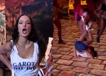 Ticiane faz quadradinho na Globo e web cita fim com Justus