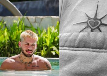 Zé Felipe exibe tatuagem ousada próxima a virilha