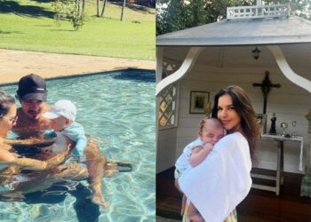 Mariana Rios passa Páscoa em refúgio  luxoso com marido e filho