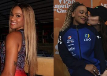 Rebeca Andrade surge com suposta namorada e equipe se pronuncia