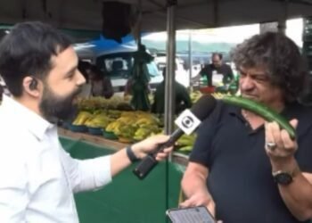 Repórter passa por saia justa ao vivo após homem mostrar pepino