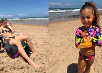 Lore Improta exibe corpão em dia de sol com os filhos: “Renovada”